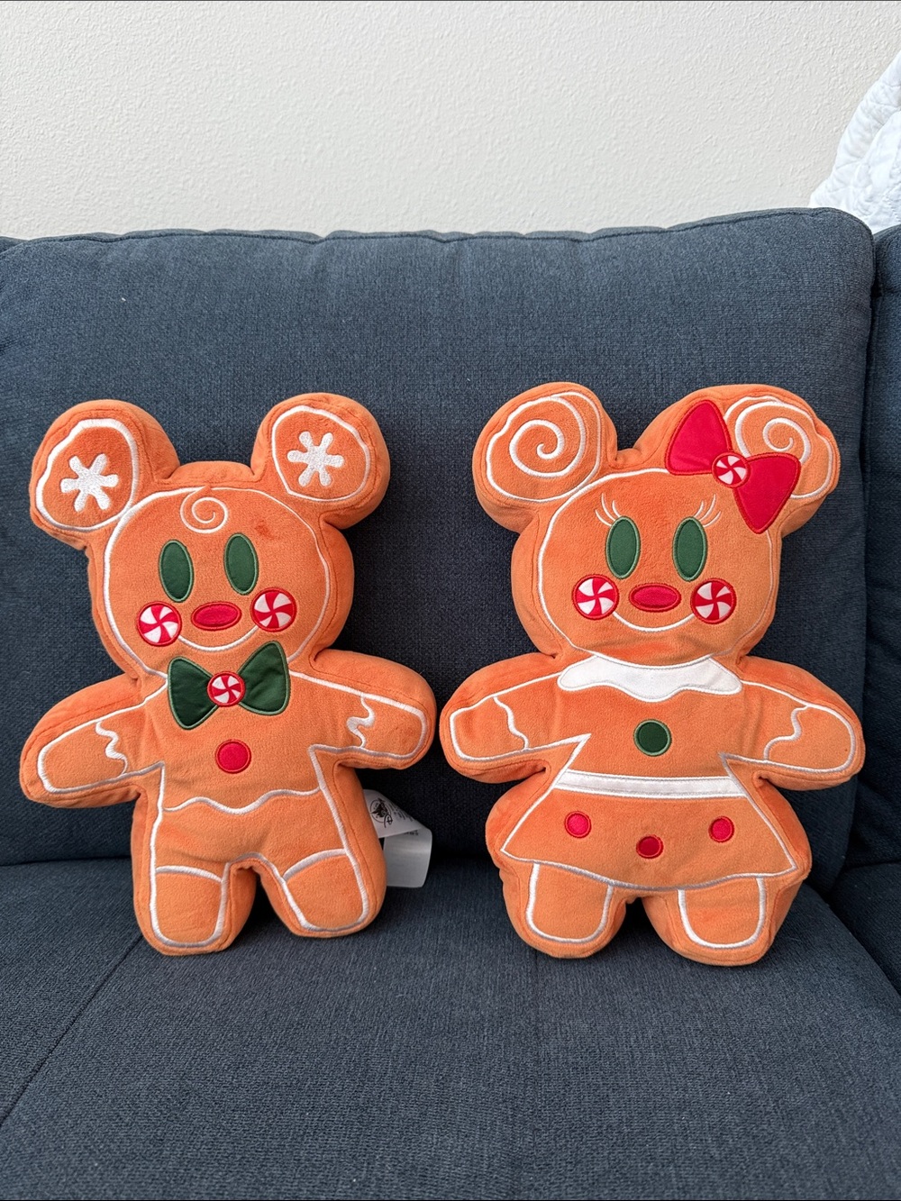 Disney Mickey & Minnie Gingerbread Pillows
